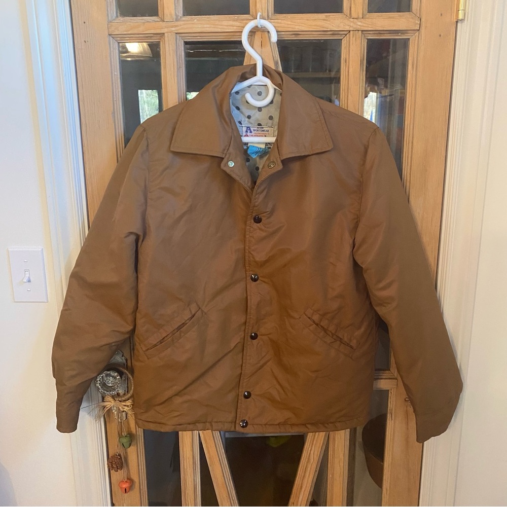 70s Boy's Vintage Avon Sportswear Brown Puffer Jacket